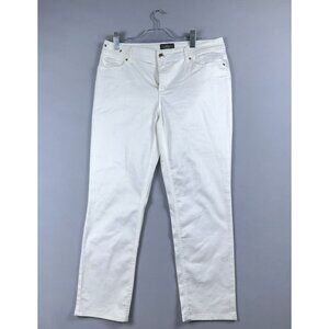 Chicos Skinny Jeans So Slimming Womens Size 1.5 Ankle Denim Mid Rise White